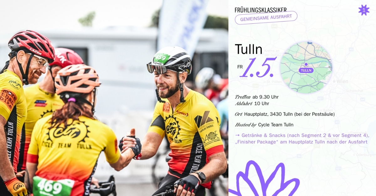 RST Frühlingsklassiker – Gemeinsame Ausfahrt der 1. Etappe Tulln